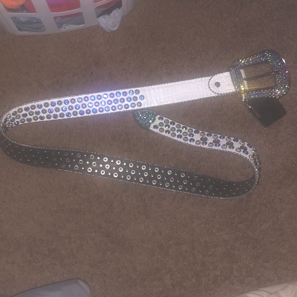 Elite Premium Denim Stone Buckle belt